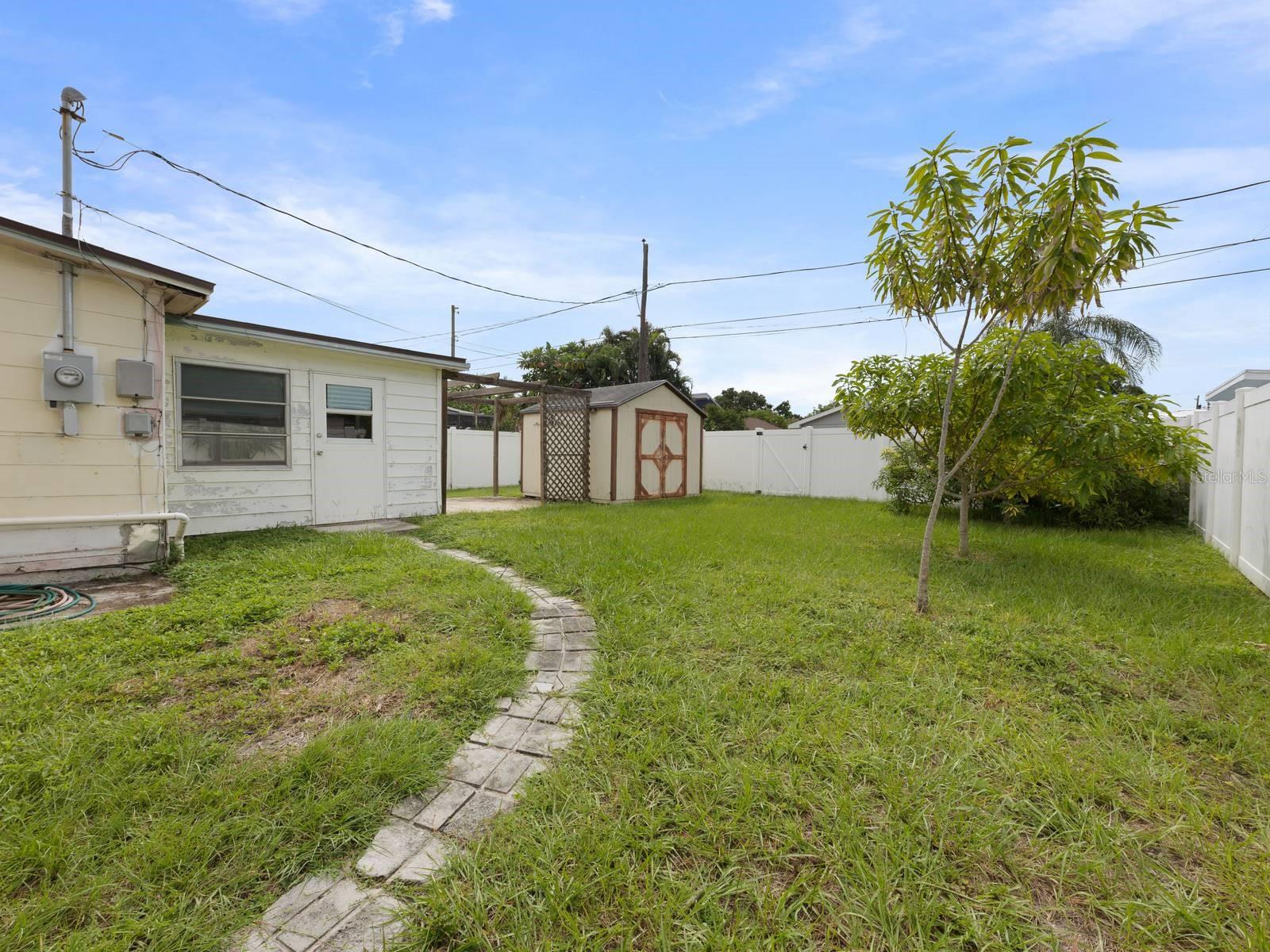 Fenced in Backyard