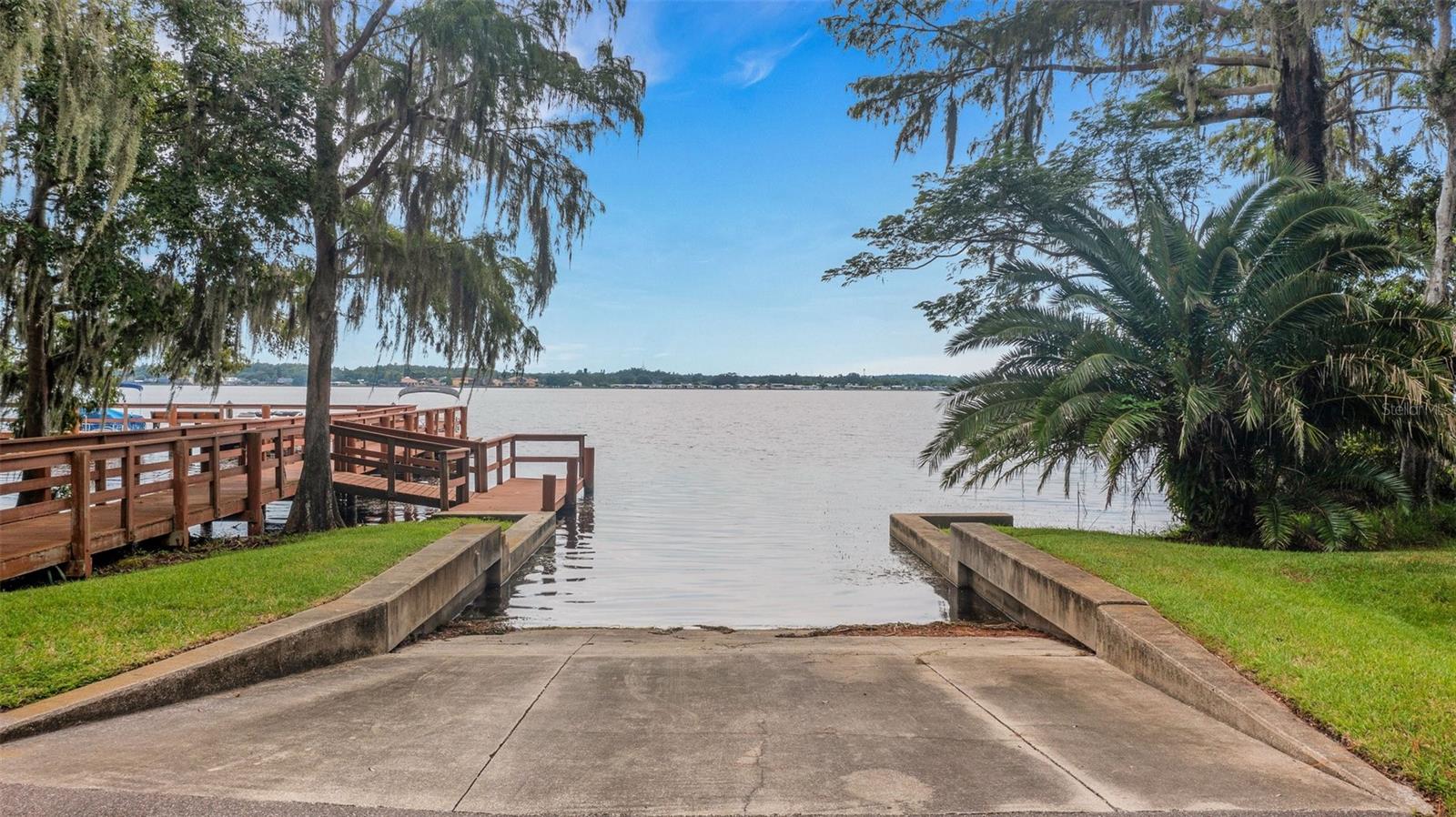 Boat ramp exclusive to residents of Presidents Landing, on Lake Tarpon