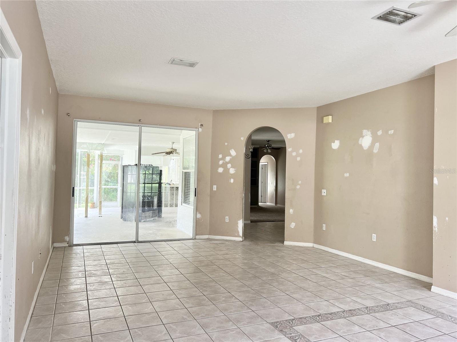 Living Area and Dining Area