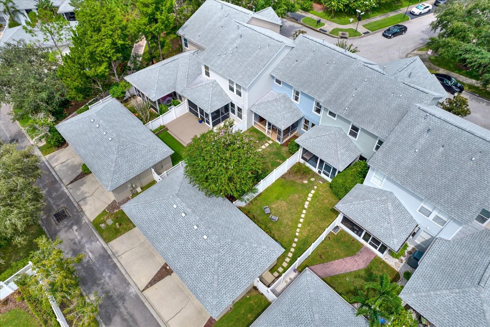 Townhome, yard and garage