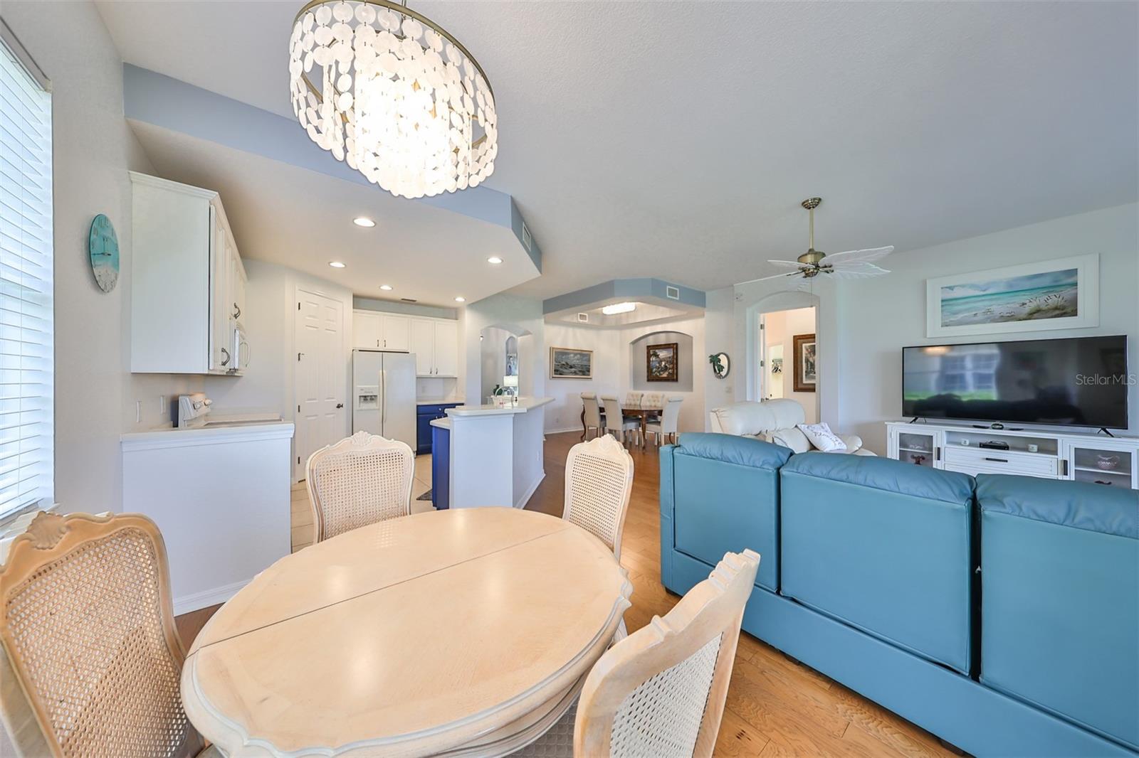 Another view of the dinette nook overlooking the Great Room and Kitchen. Sparkling clean and move-in ready, this condo is perfect for hosting and entertaining.