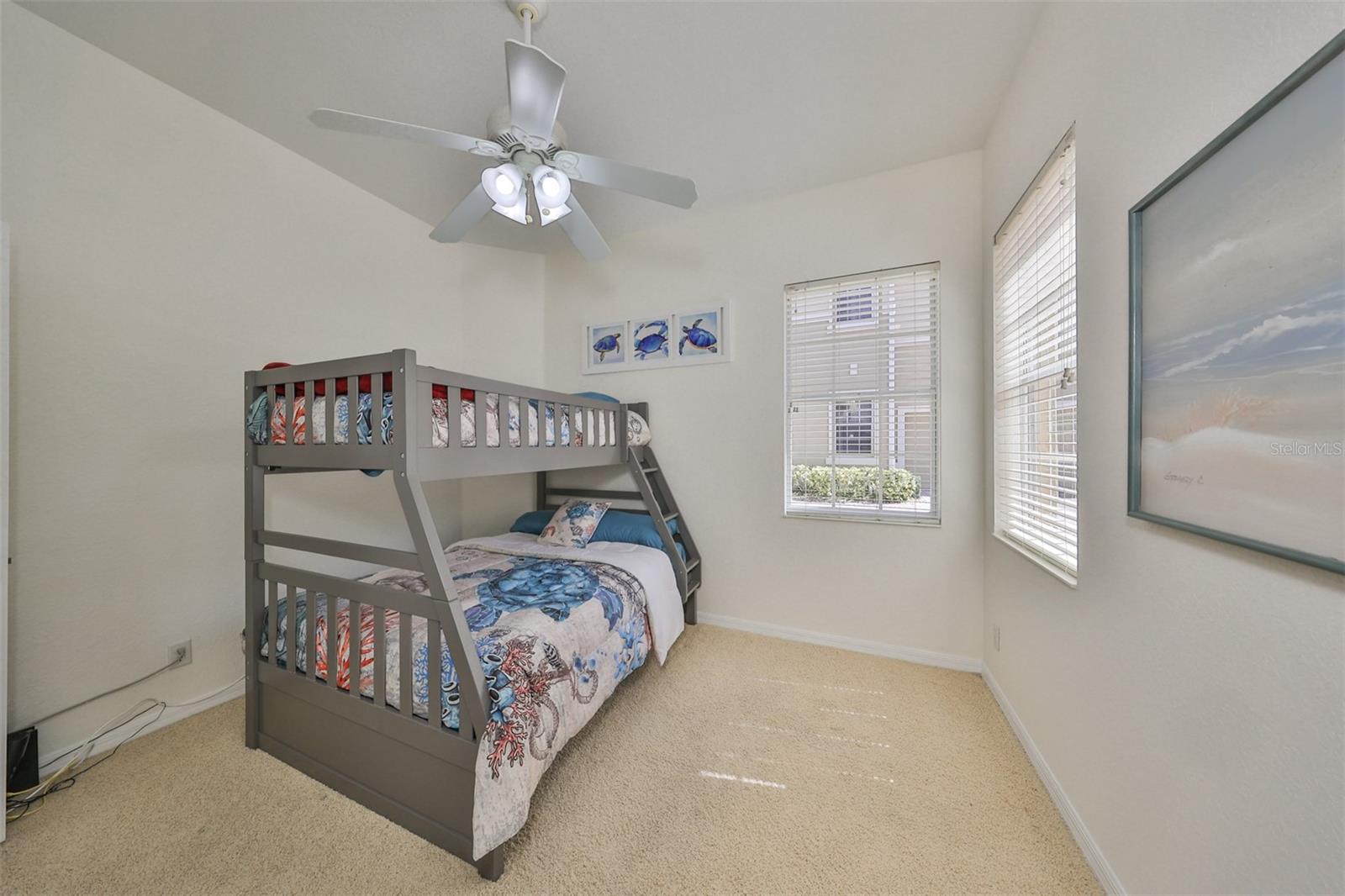 Opposite Bedroom #3, a split plan floor plan for the bedrooms is perfect for privacy.