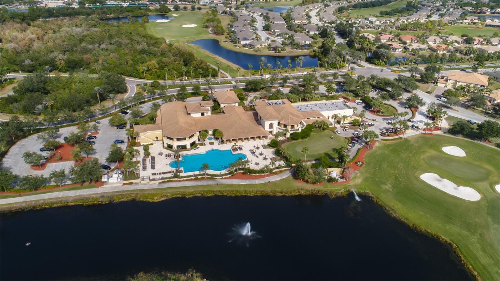 Community aerial view, Renaissance Country Club is at the top of the photo.