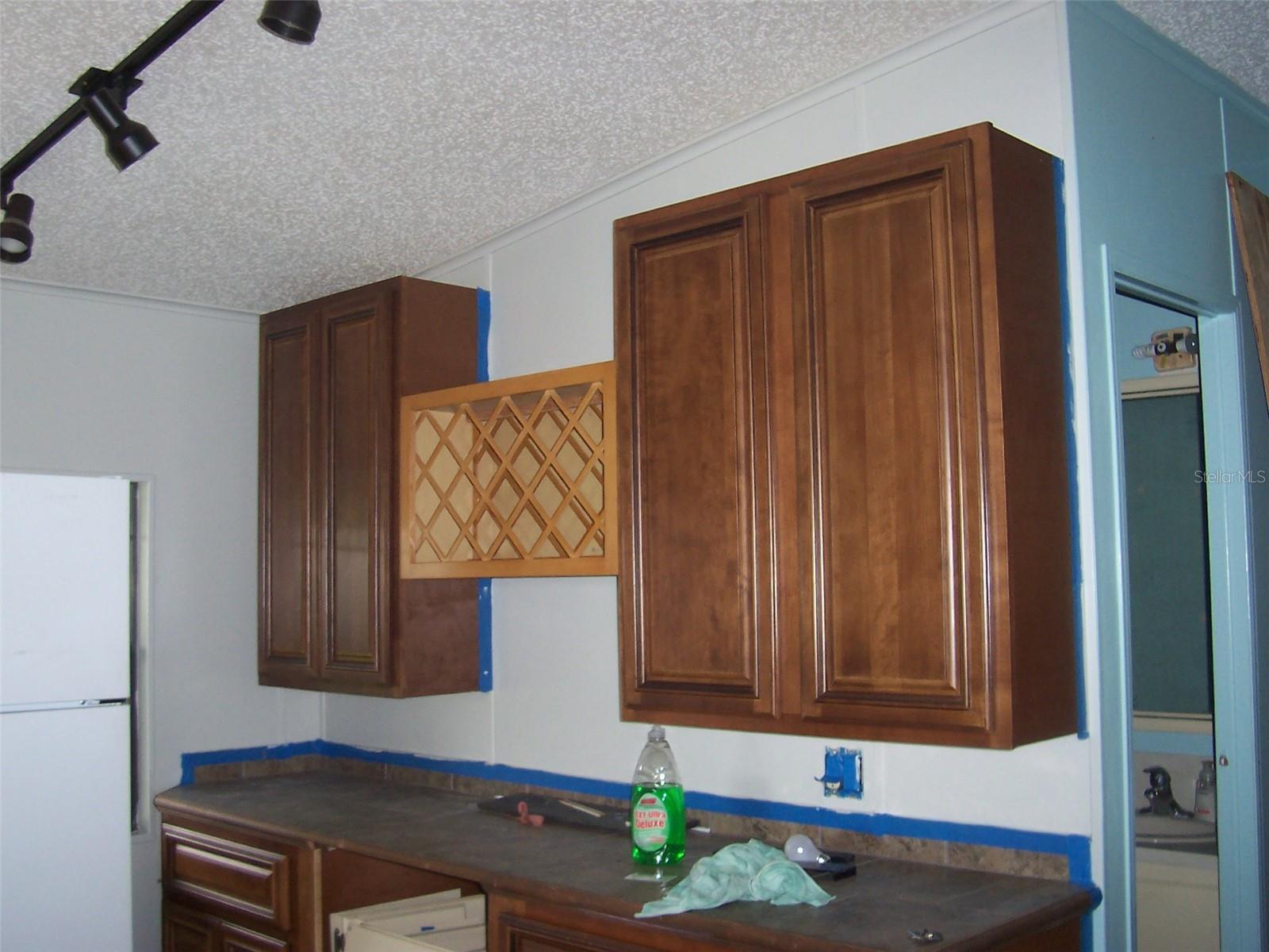 Dining Room showing added cabinets.