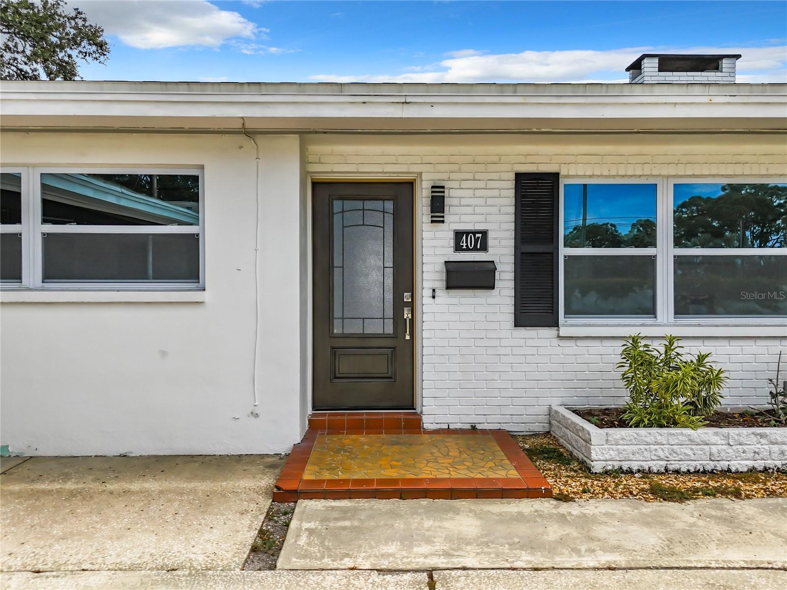 Front door of back home