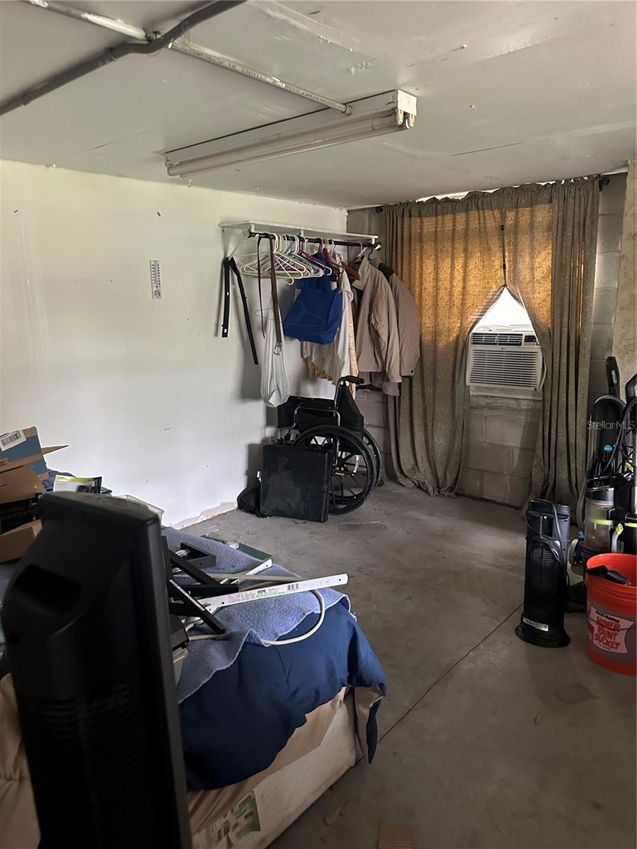 Additional room off garage for more storage