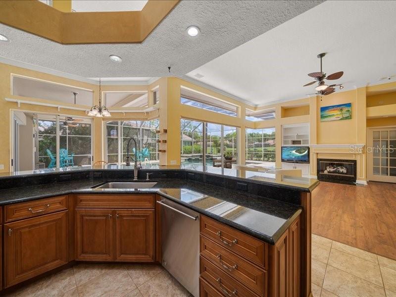 Kitchen with view to next guest bedroom