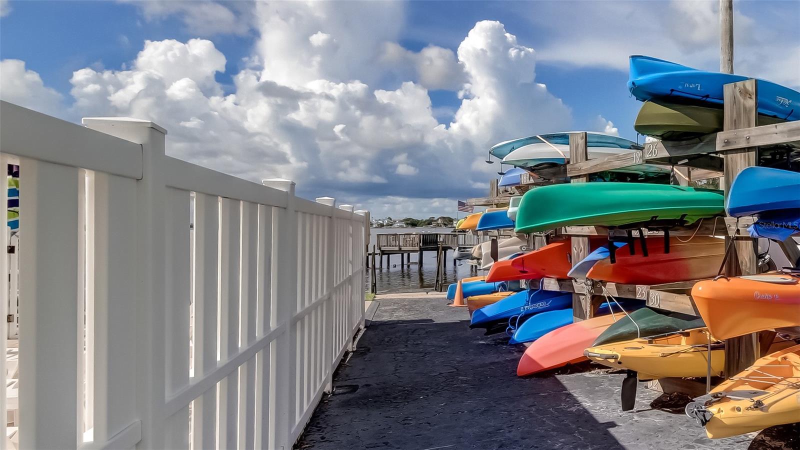 Community kayak storage