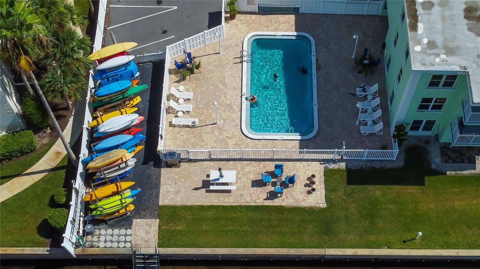 Waterfront pool & kayak launch