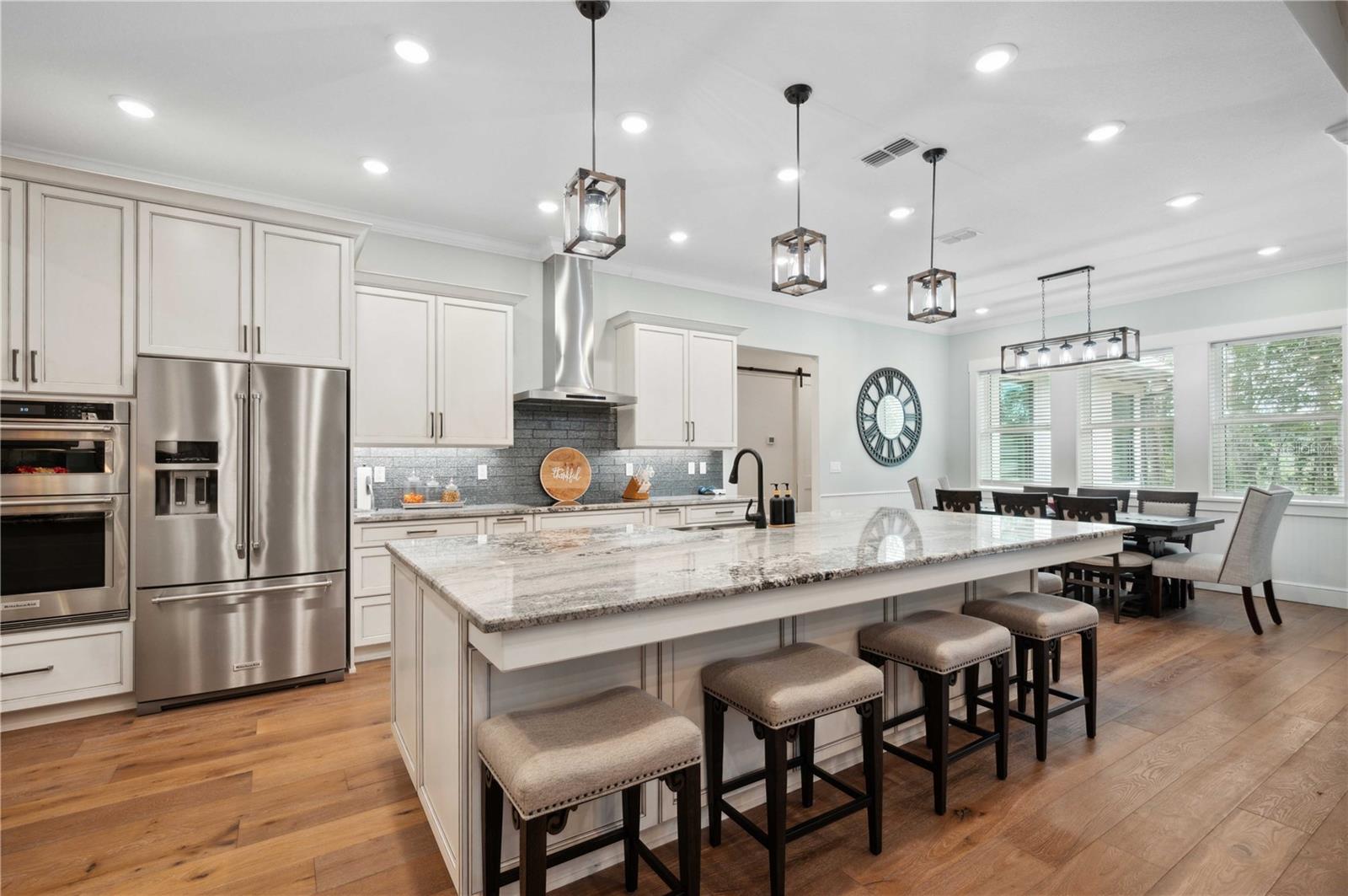 Custom Kitchen with large island