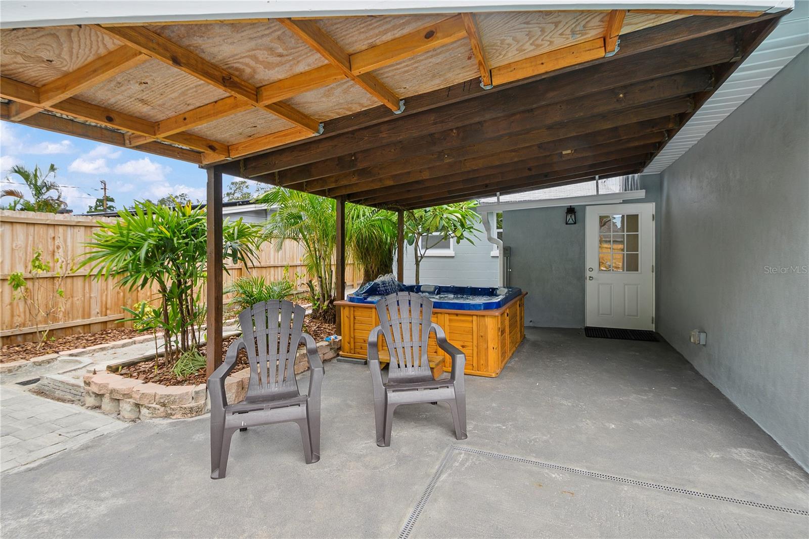 Covered patio