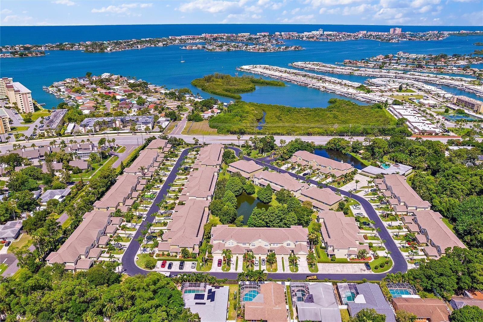 Aerial of Community looking West towards Madeira/Redington Beaches