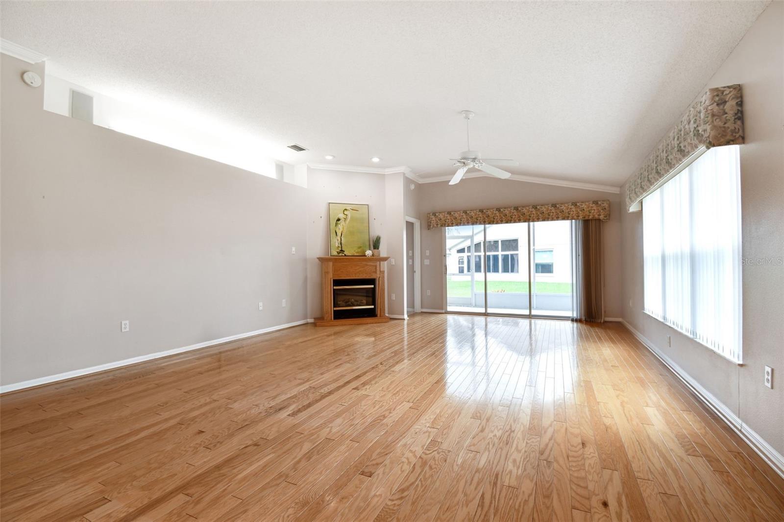 wonderful hardwood floors in the living and dining room