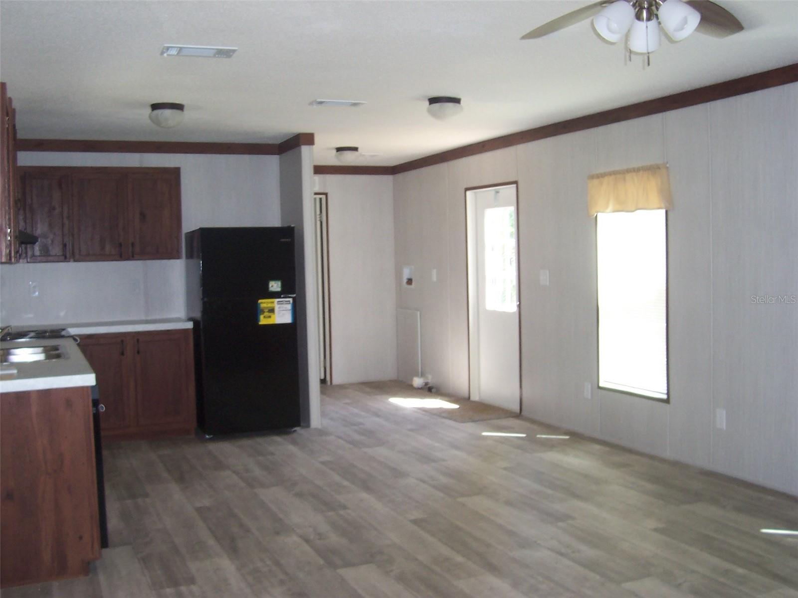 Kitchen and Dining area with loads of natural light.