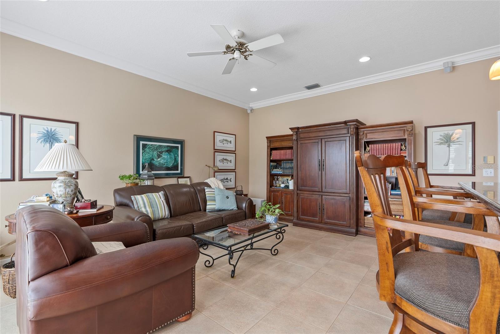 Kitchen open to Family Room