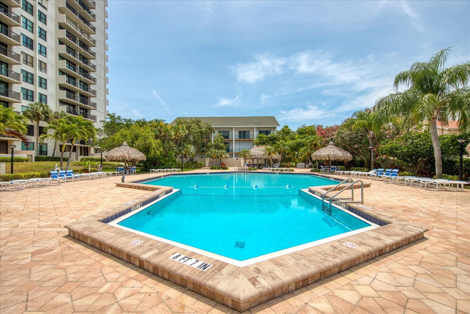 Large resort style pool