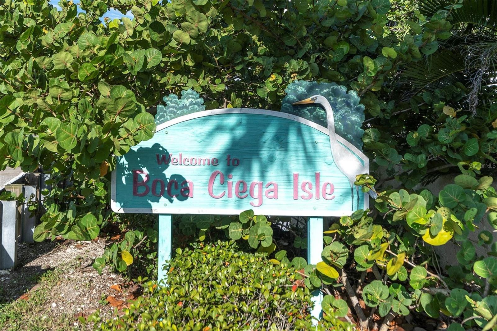 Entrance sign to Boca Ciega Isle