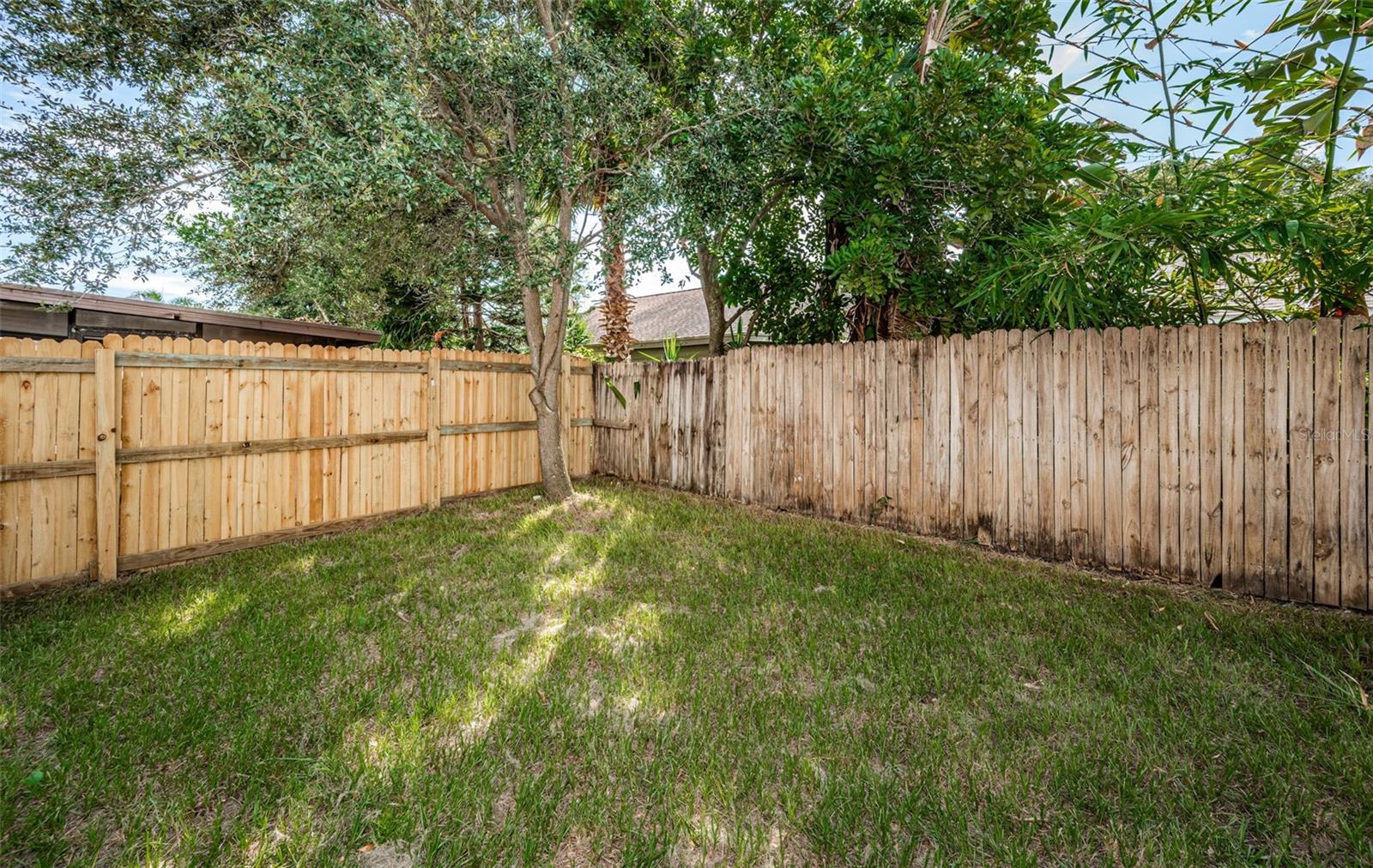 Fenced Rear Yard