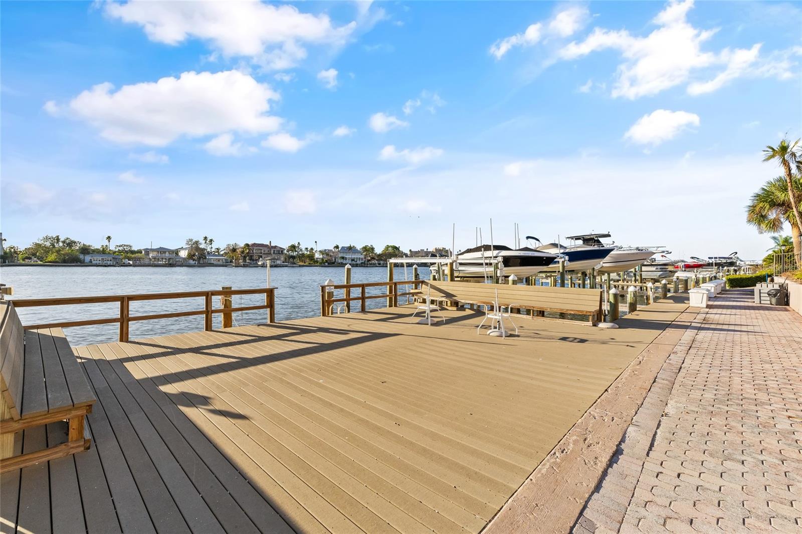 Private fishing pier for residents.