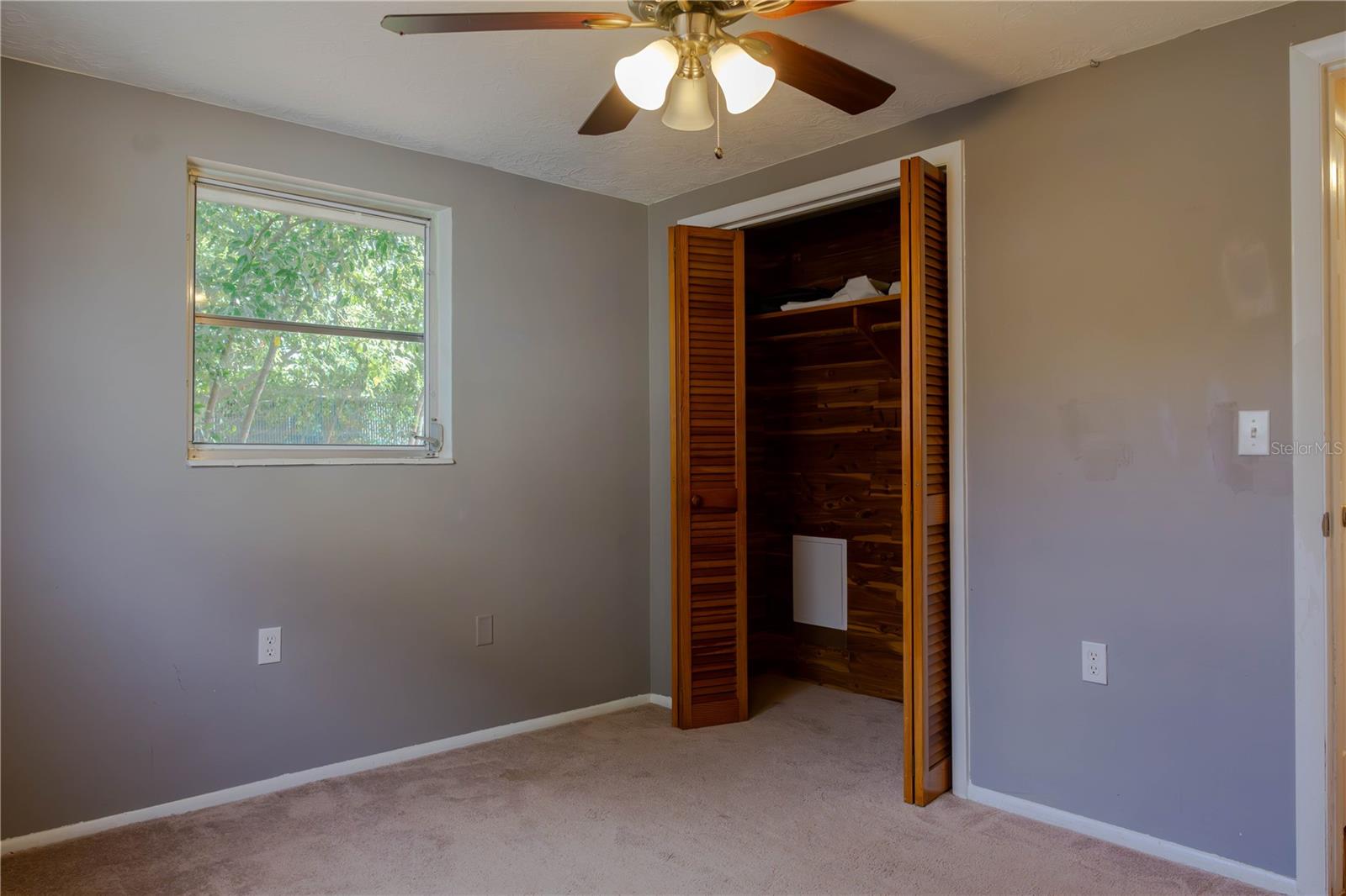 Both bedrooms have ceiling fans