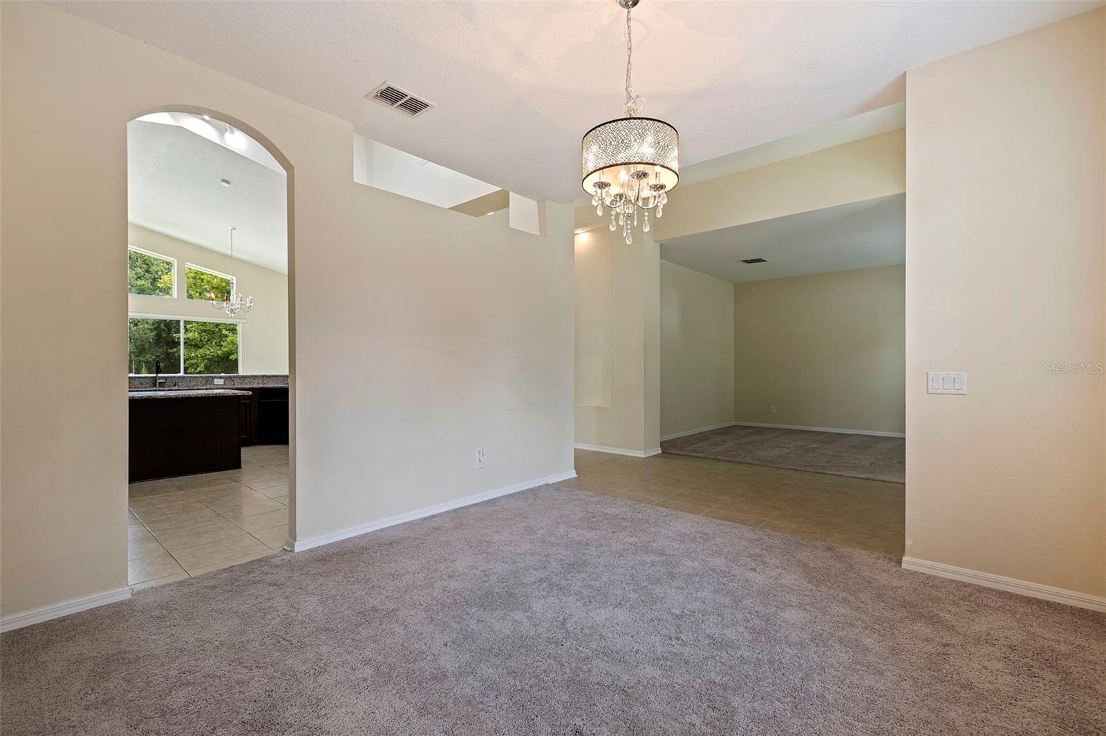 formal dining room by front door