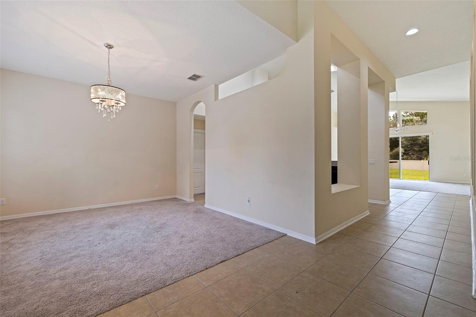 formal dining room by front door