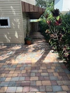 Back yard patio area