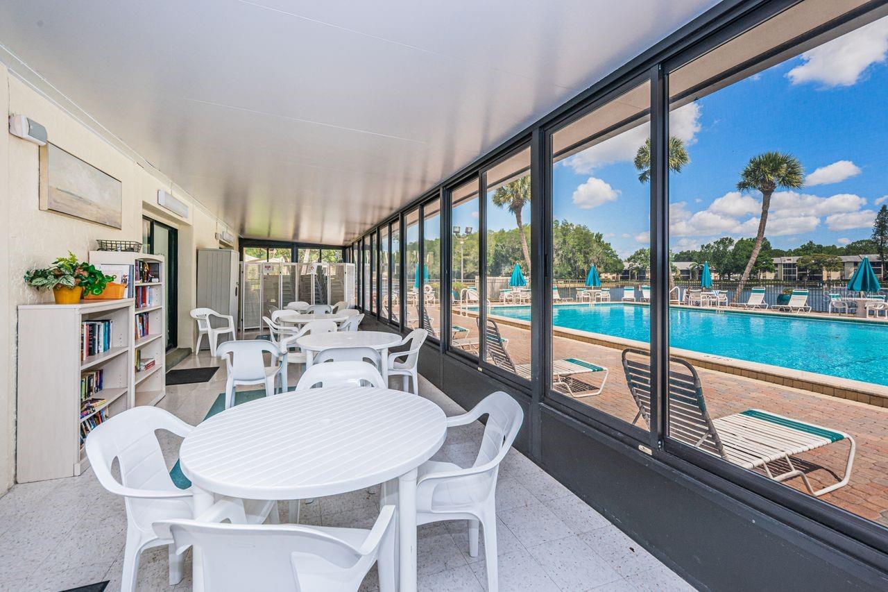 Clubhouse pool patio area