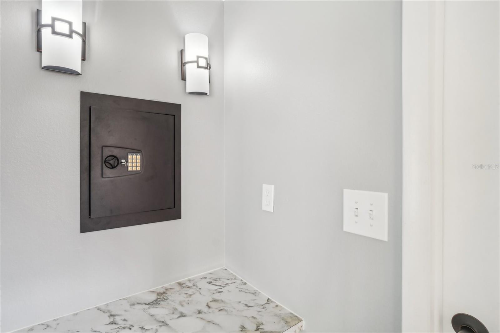 Wall safe/ Vanity area