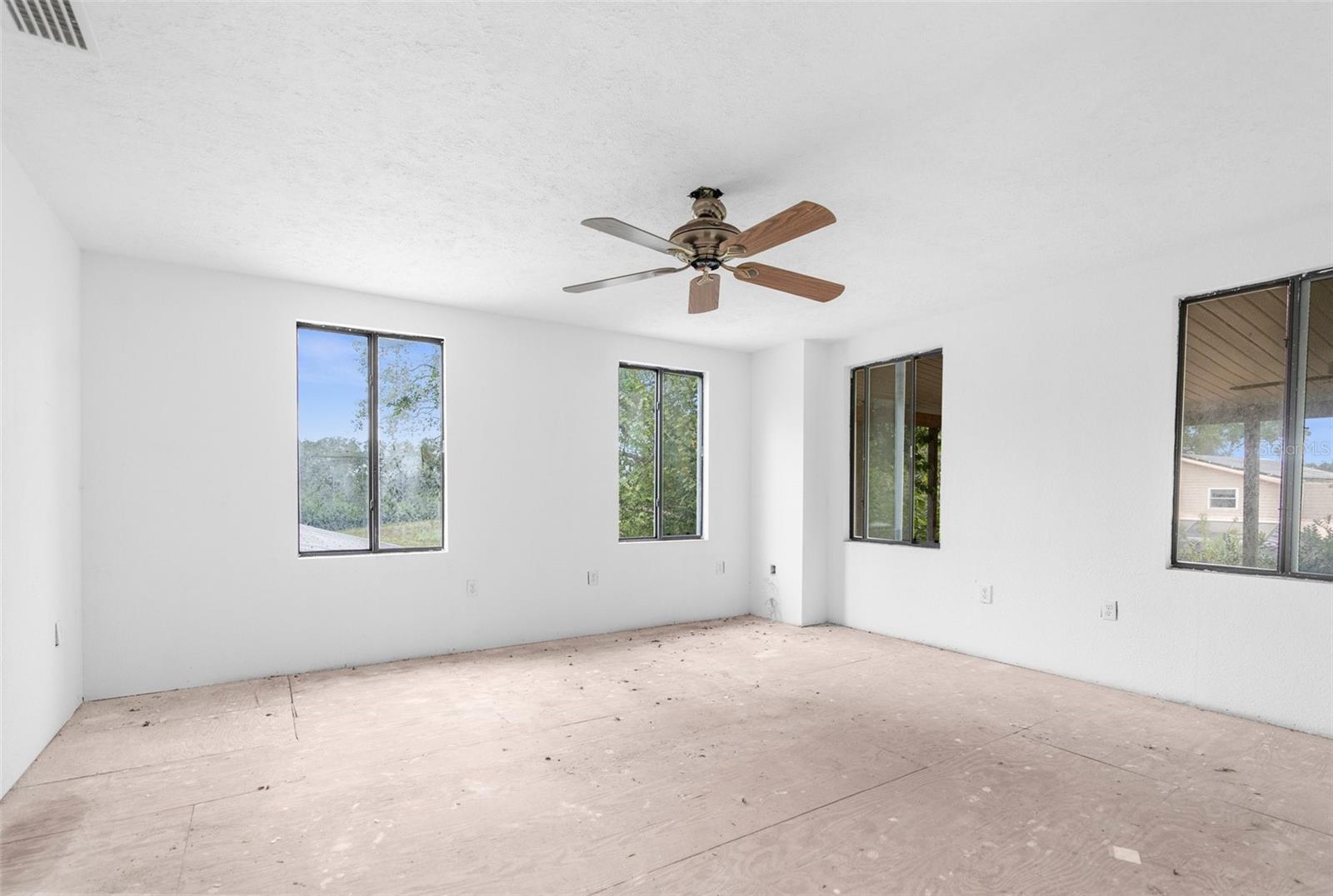 Unfinished barn apartment