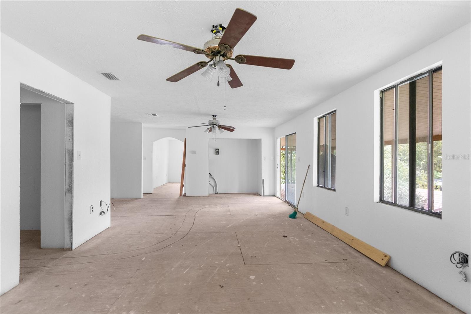 Unfinished barn apartment