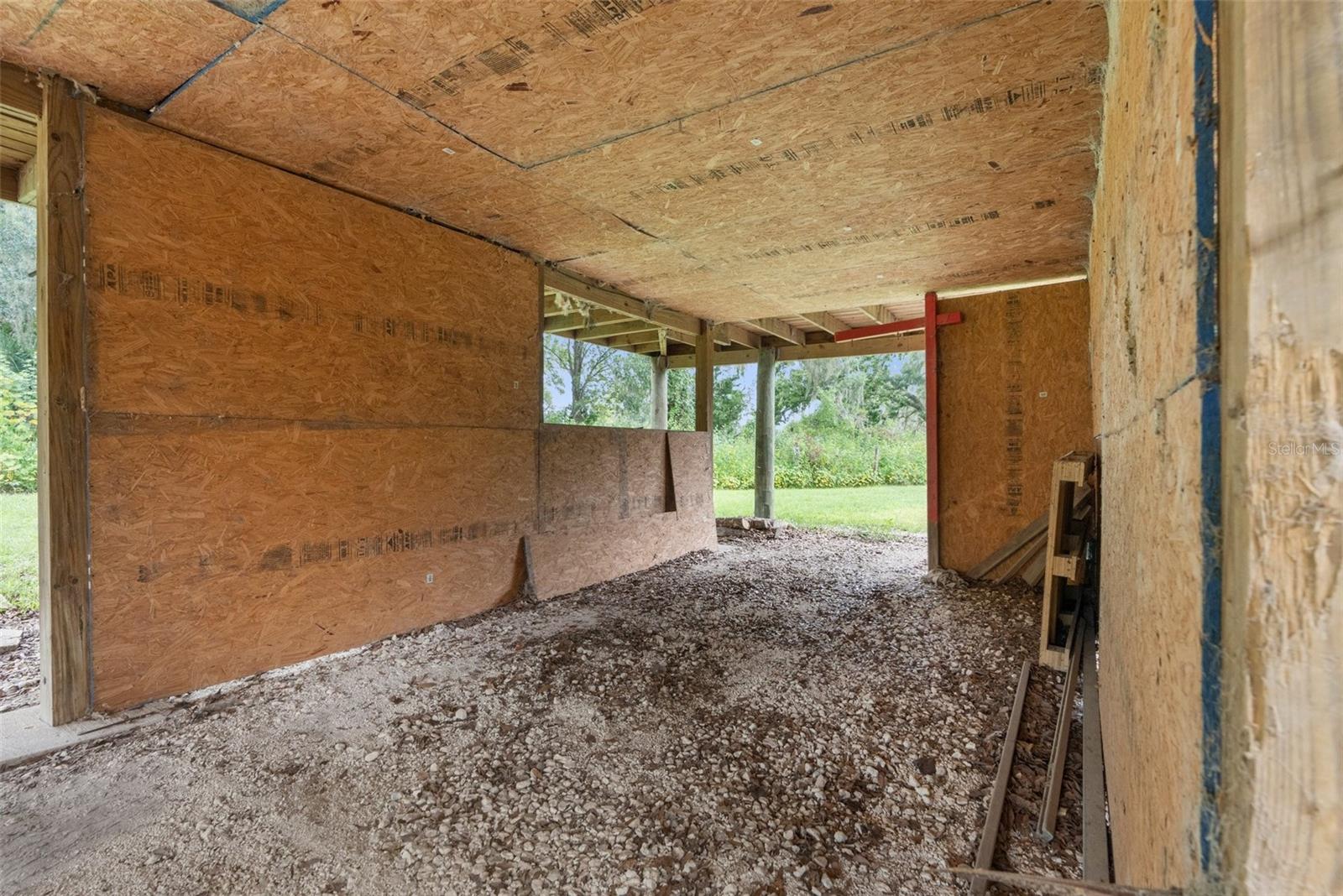 Downstairs barn storage area