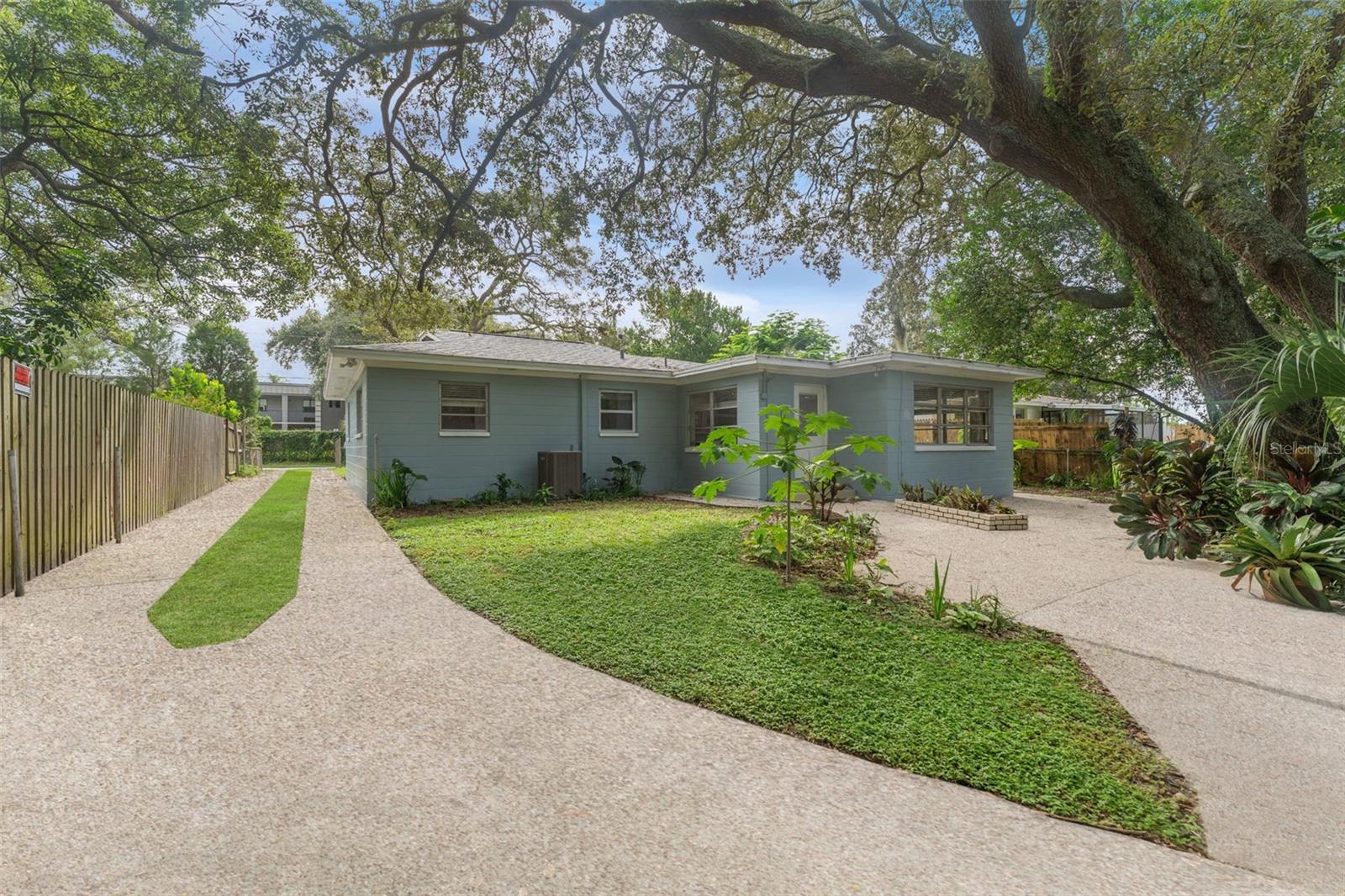 Backyard + Long Driveway 1