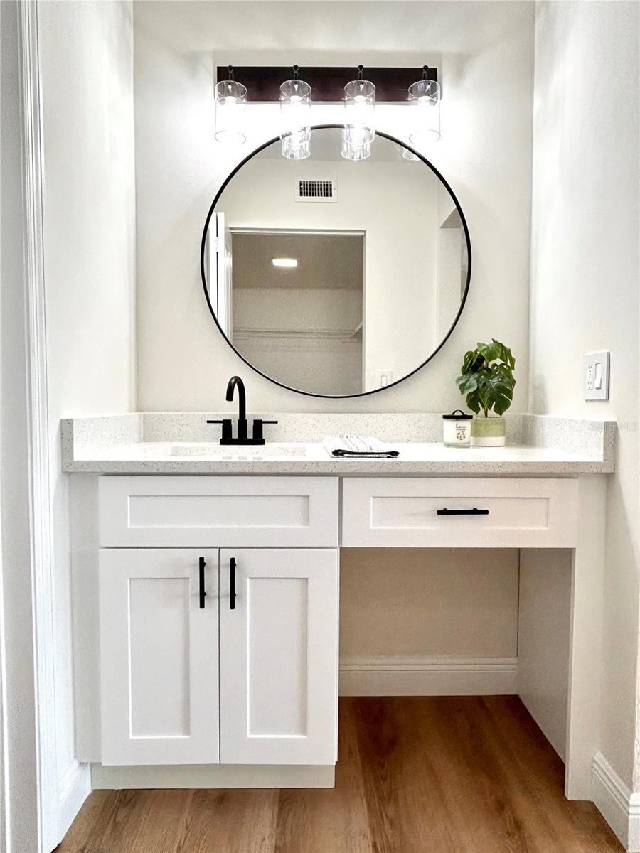 Primary Bathroom vanity with second sink