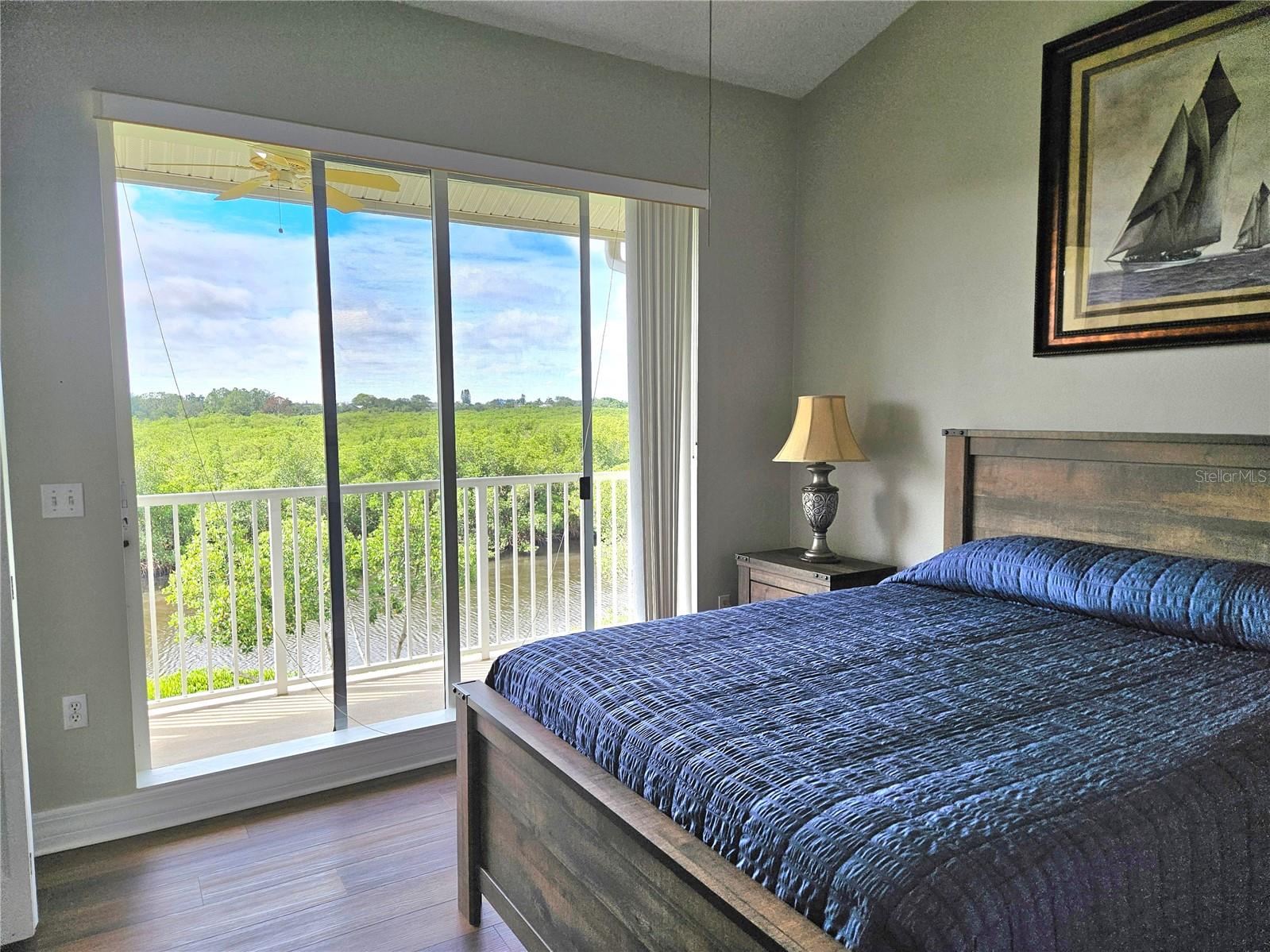 Primary Bedroom View to Canal and Mangrove Greenbelt