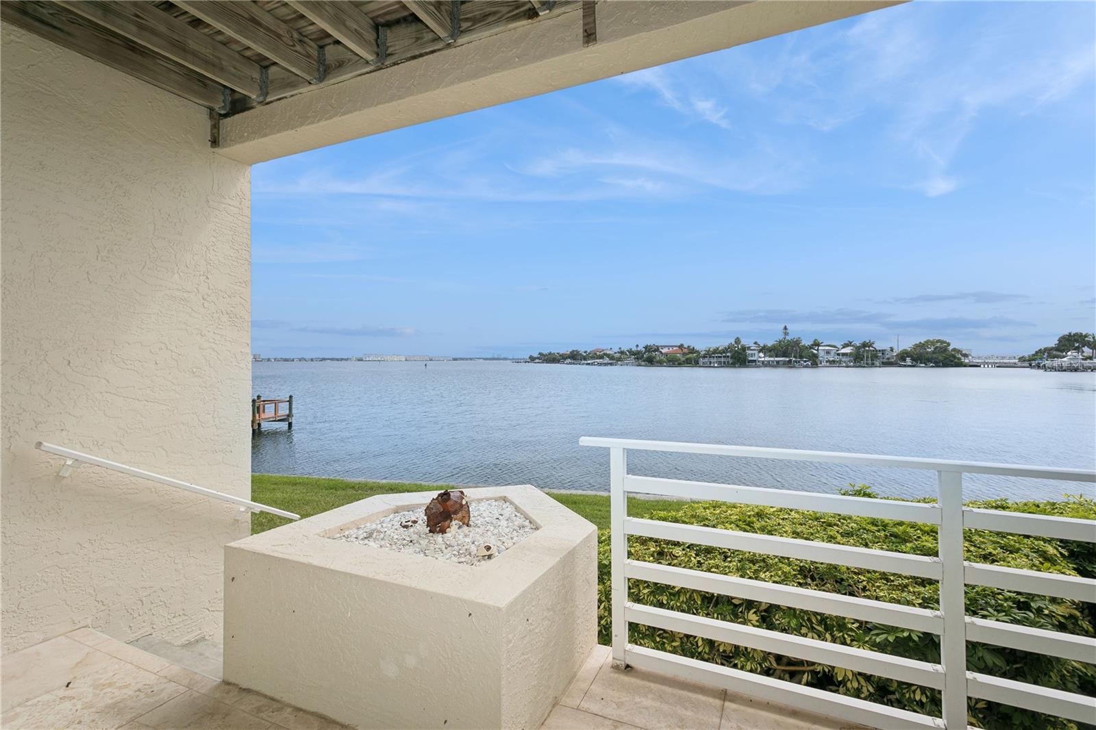 1st floor patio overlooking Boca Ciega Bay