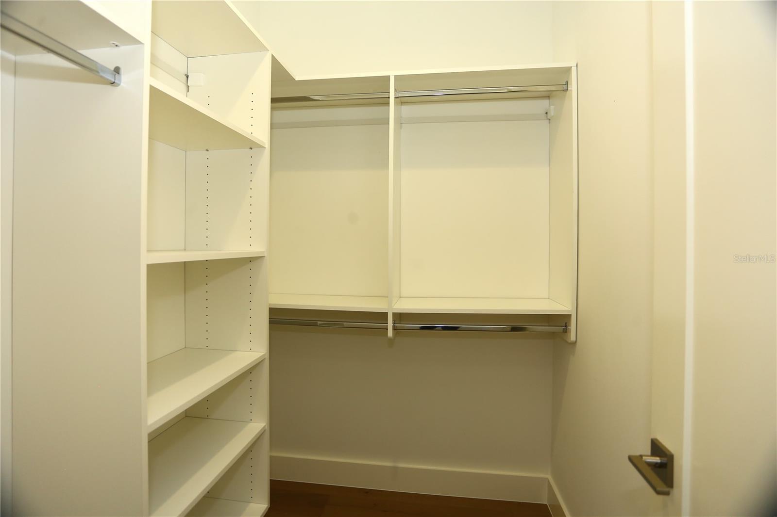 All three upstairs bedrooms have walk in closets.