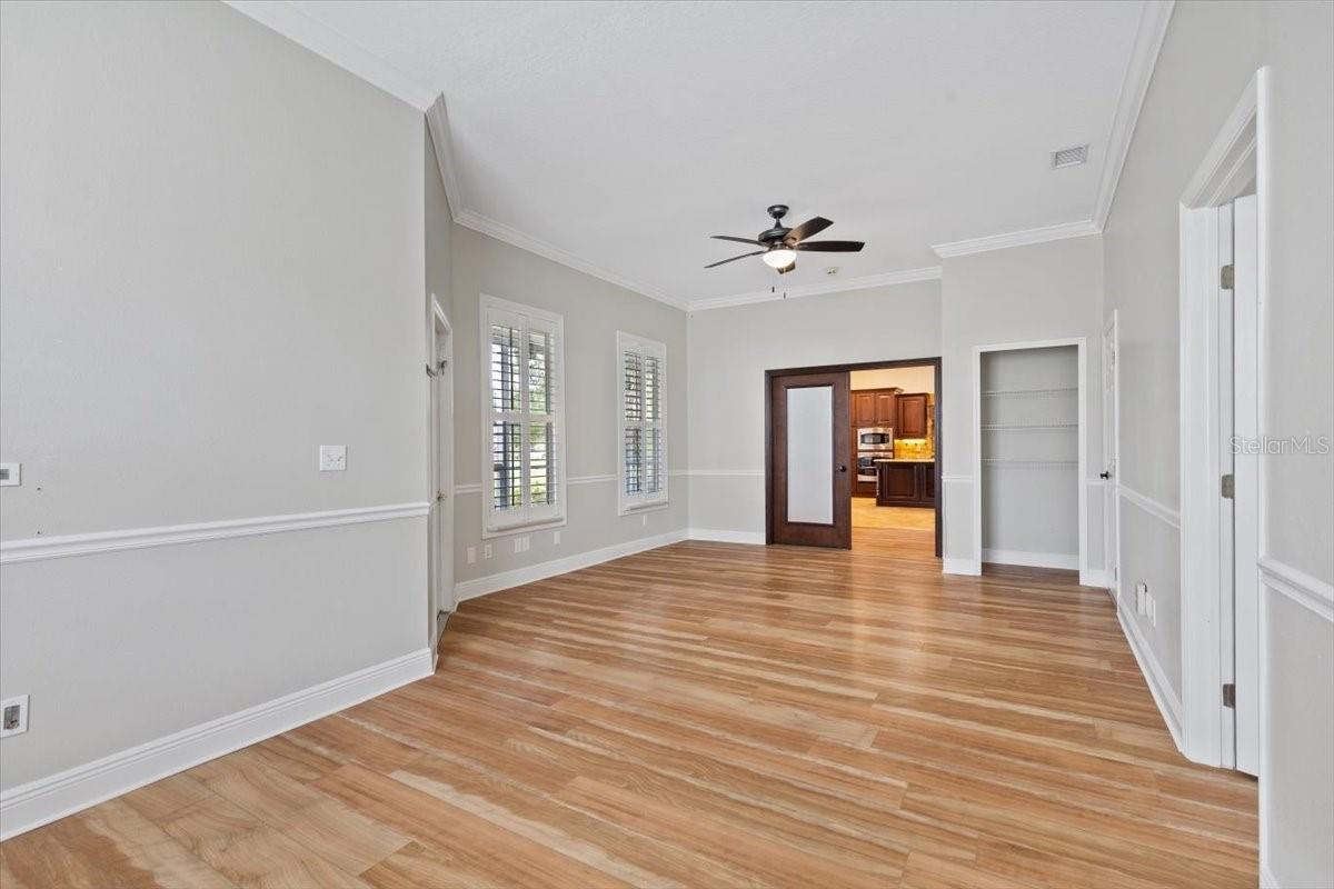 Laundry room located off Primary bath