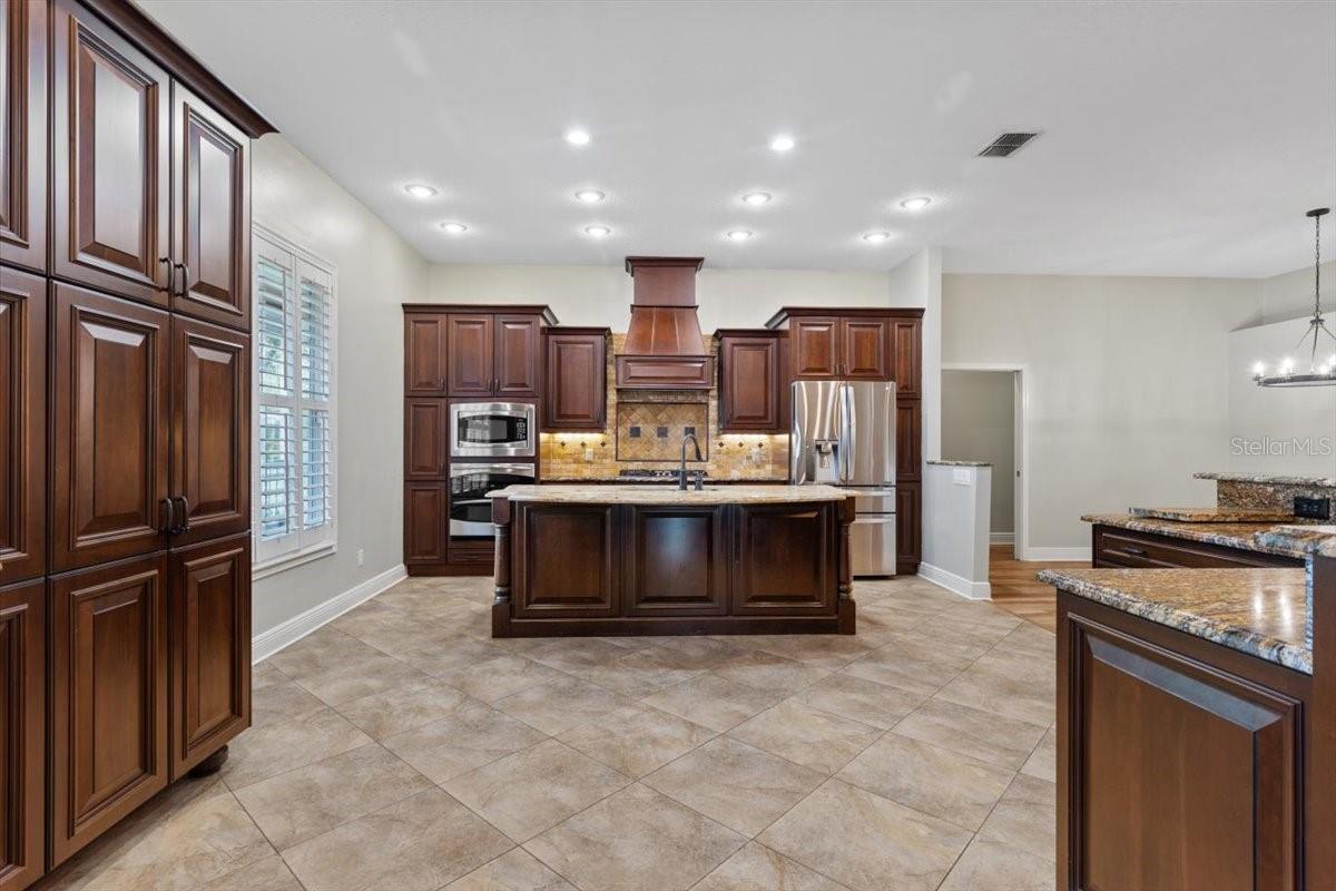 Large open custom kitchen