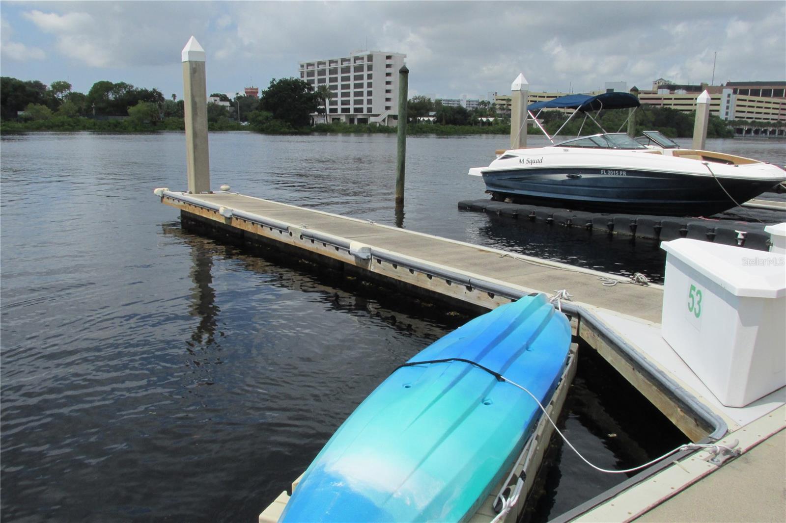 Boat Slip #53 within the privately gated neighborhood of Harbour Island