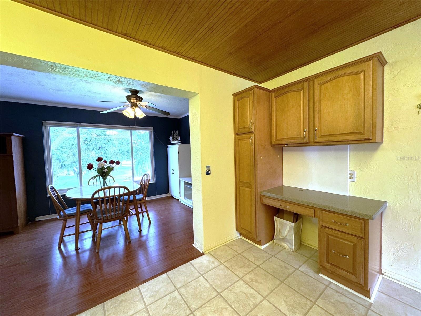 Desk Area with Pantry