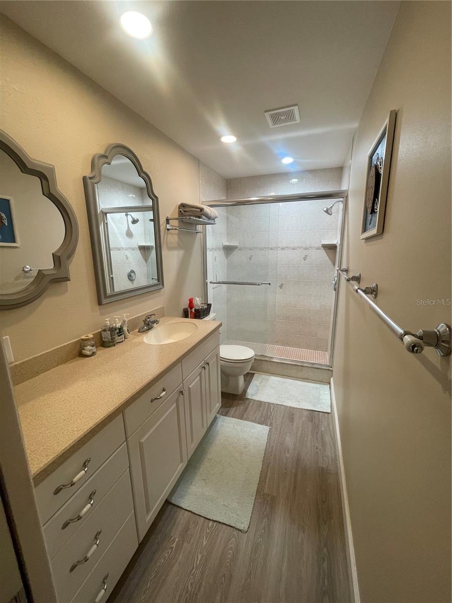 Primary remodeled bathroom