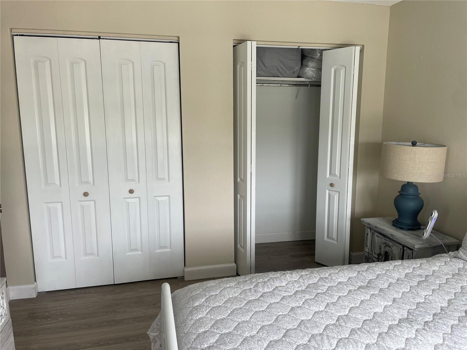 Plenty of Closet space in guest bedroom