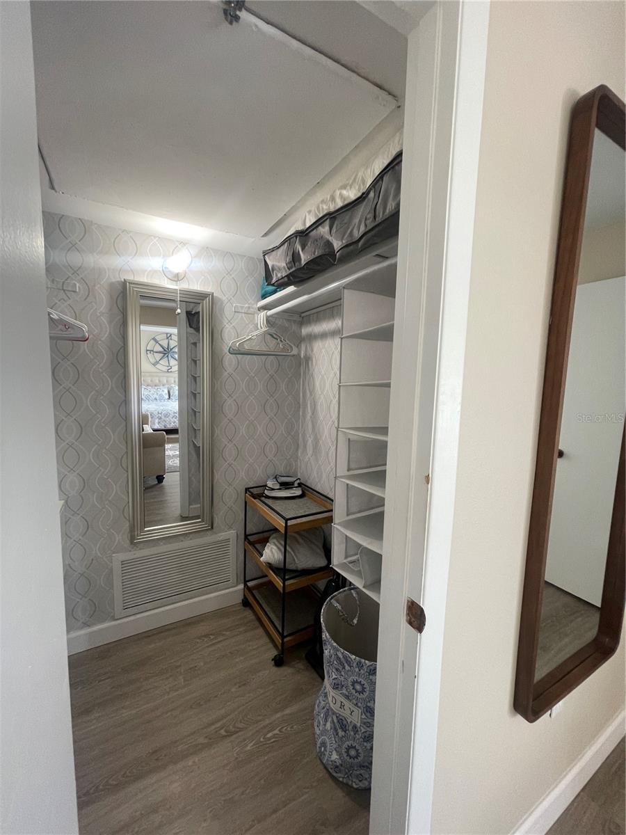 Large walk in closet