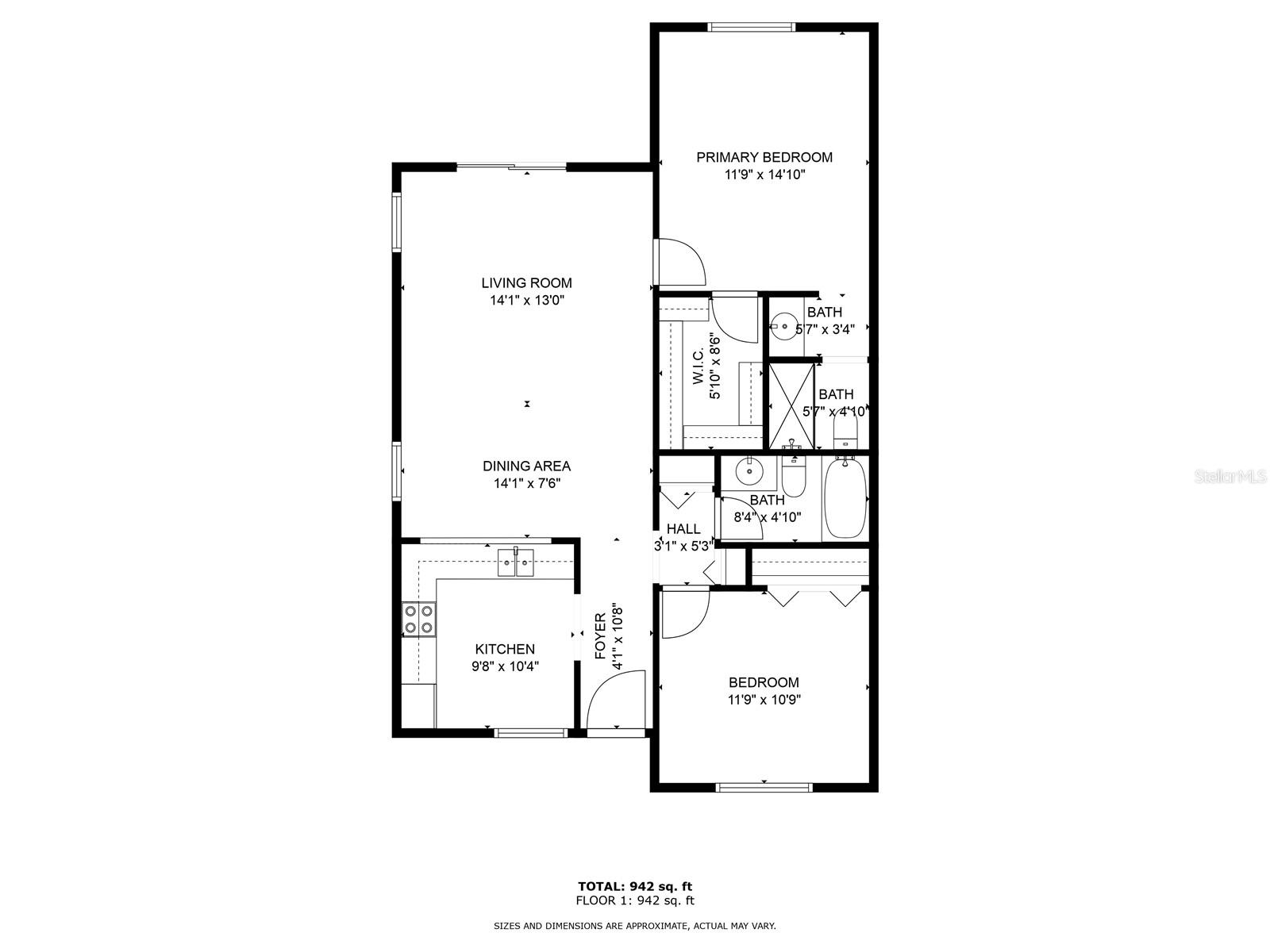 Floor plan with measurements