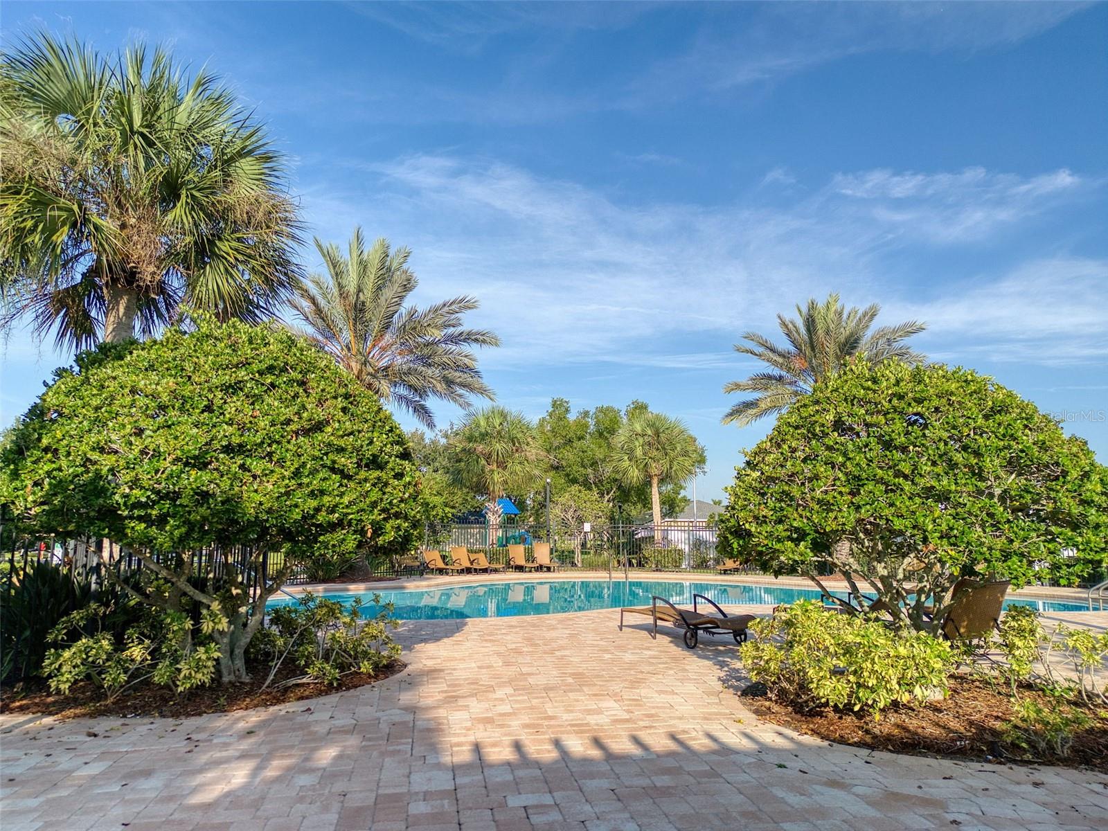 Newer Pavers at Community Pool