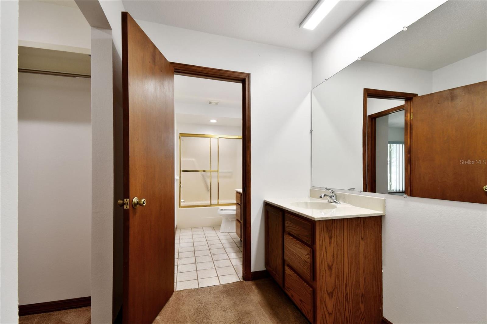 Owner's suite features two separate vanities for extra space and privacy.