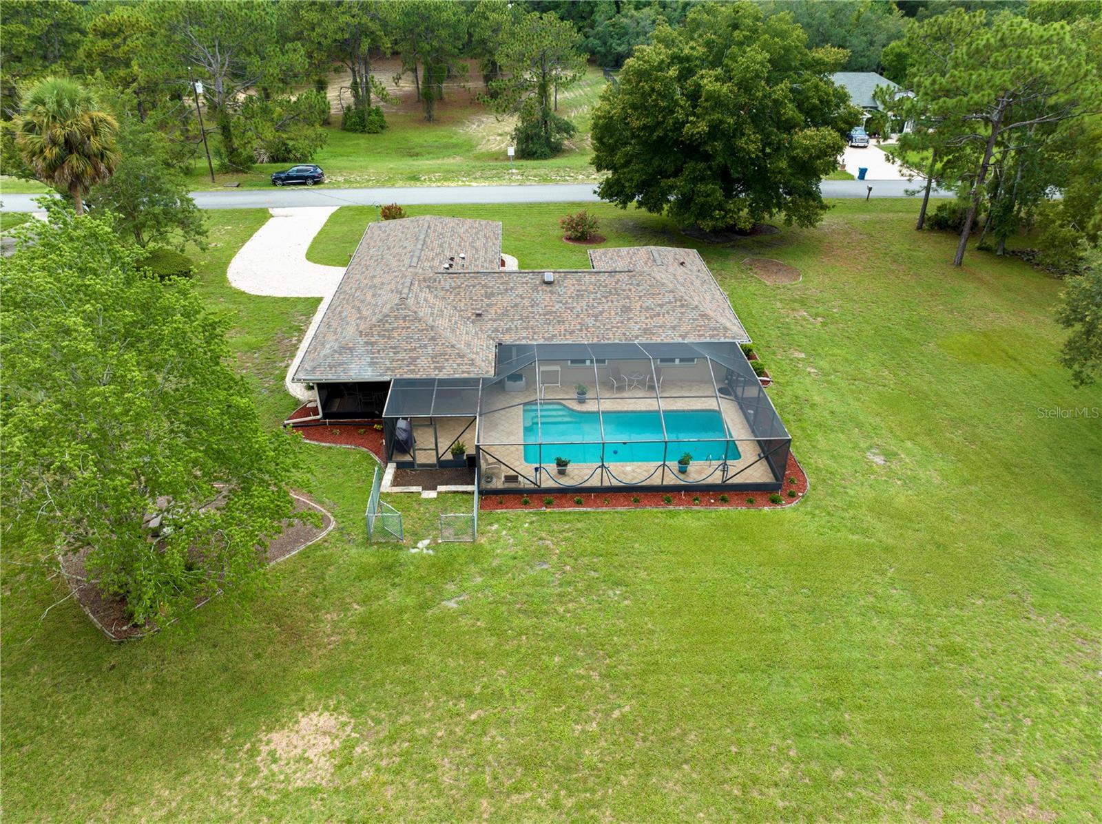 Aerial View from the backyard