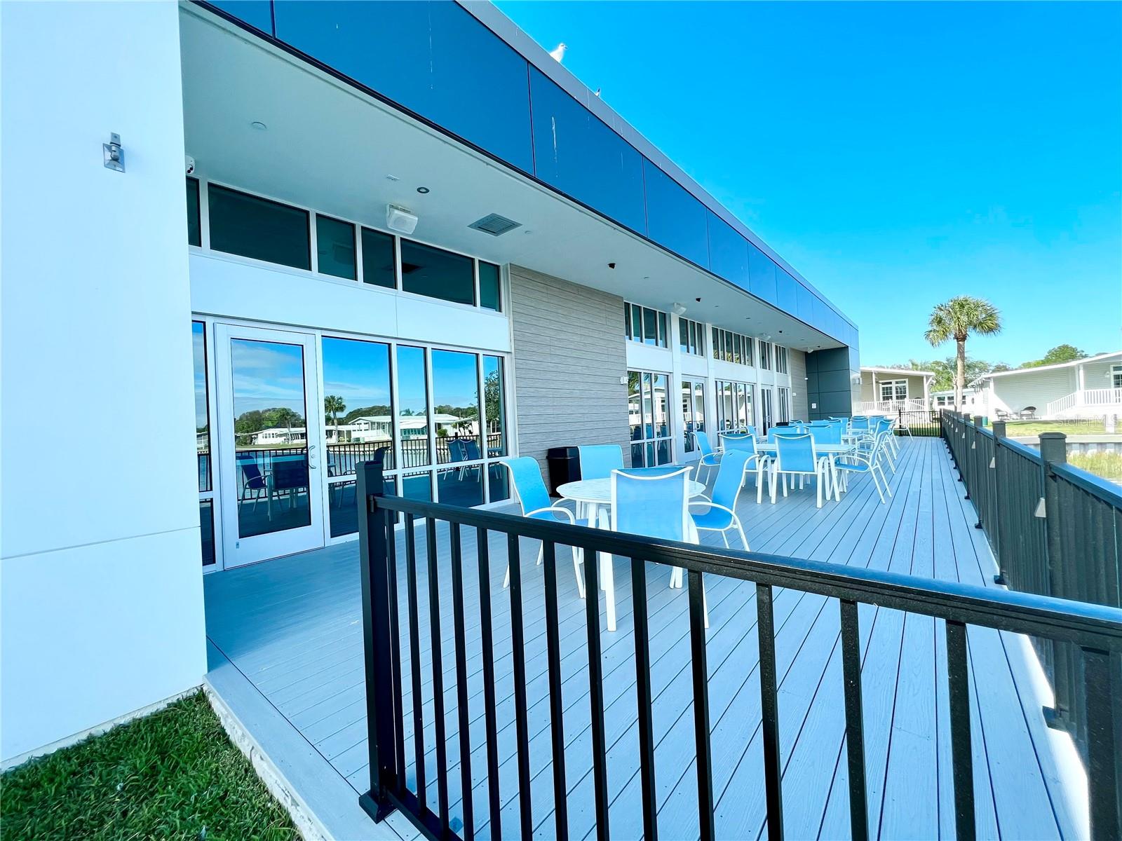 Rear patio of Clubhouse