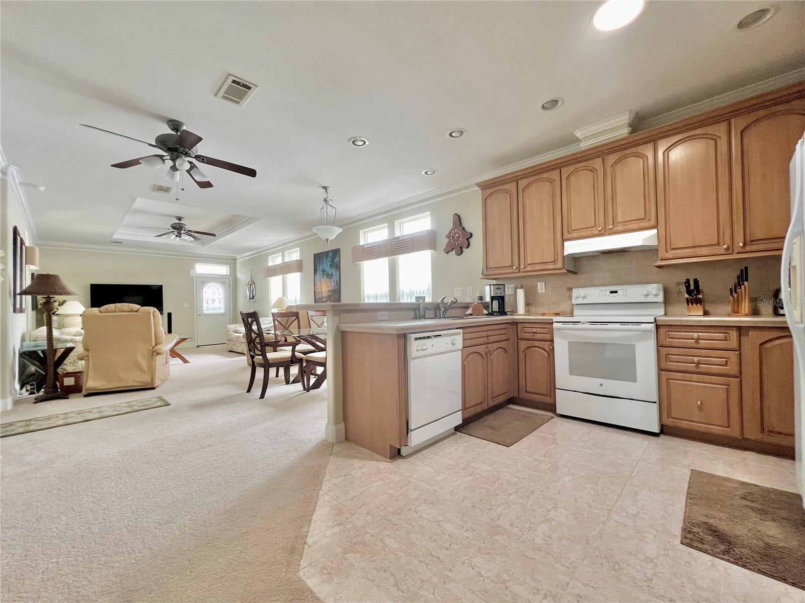 Kitchen to the Open living room